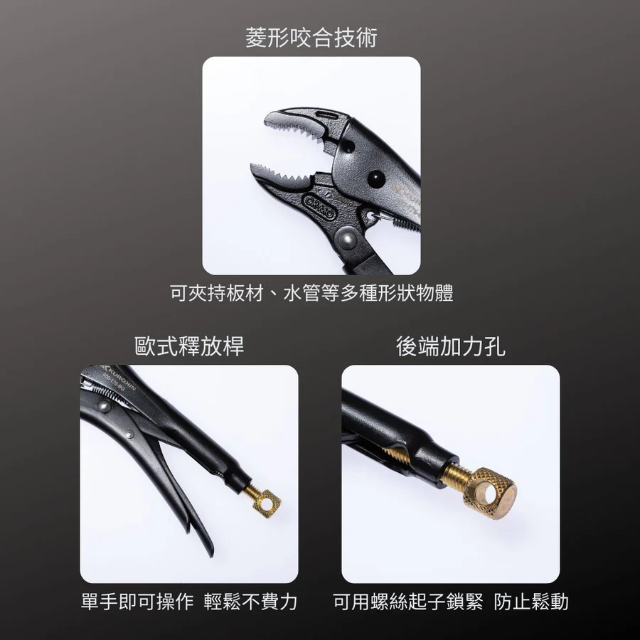 KUROKIN_標準萬能鉗 黑金系列