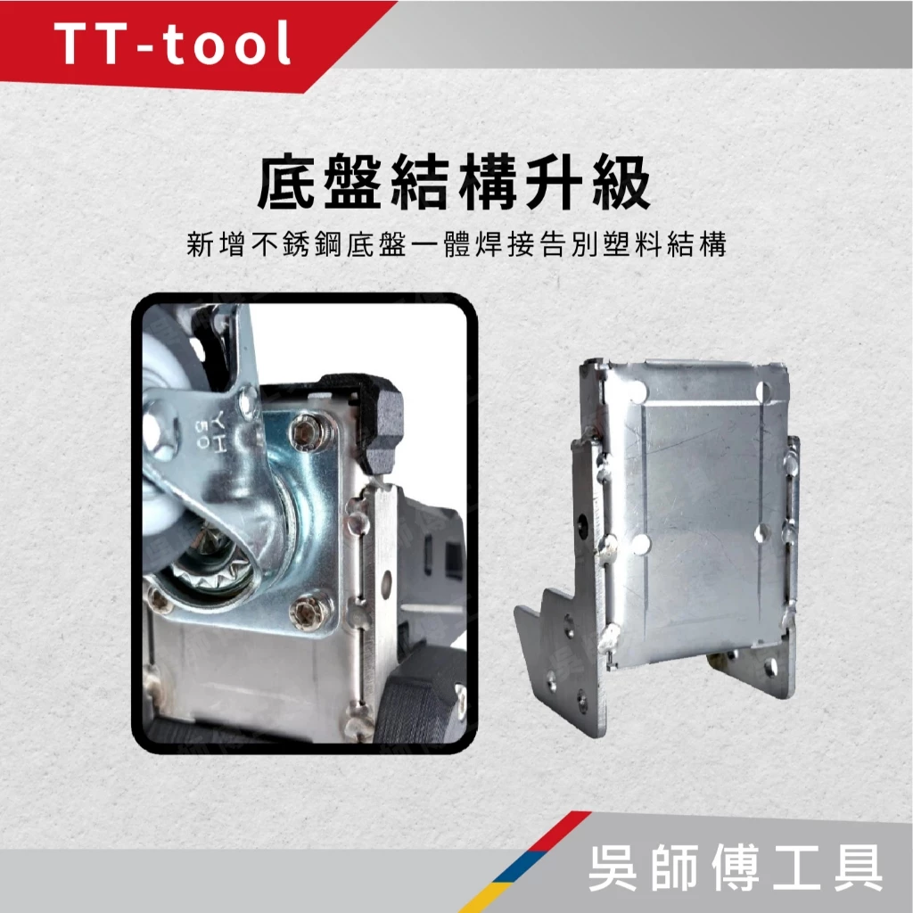 TT-tool 美沃奇8426/8427通用配套推車工具箱專用前輪輔助輪(附剎車)(台灣製)
