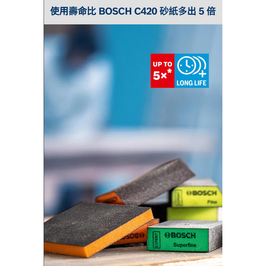 博世 BOSCH 2608901175 EXPERT 海綿砂紙方形三件套裝組