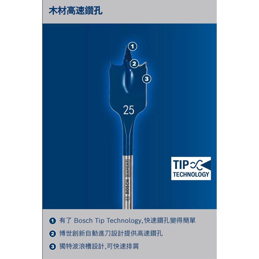 博世 BOSCH 2608900309-358 EXPERT 木工扁平鑽頭 400mm