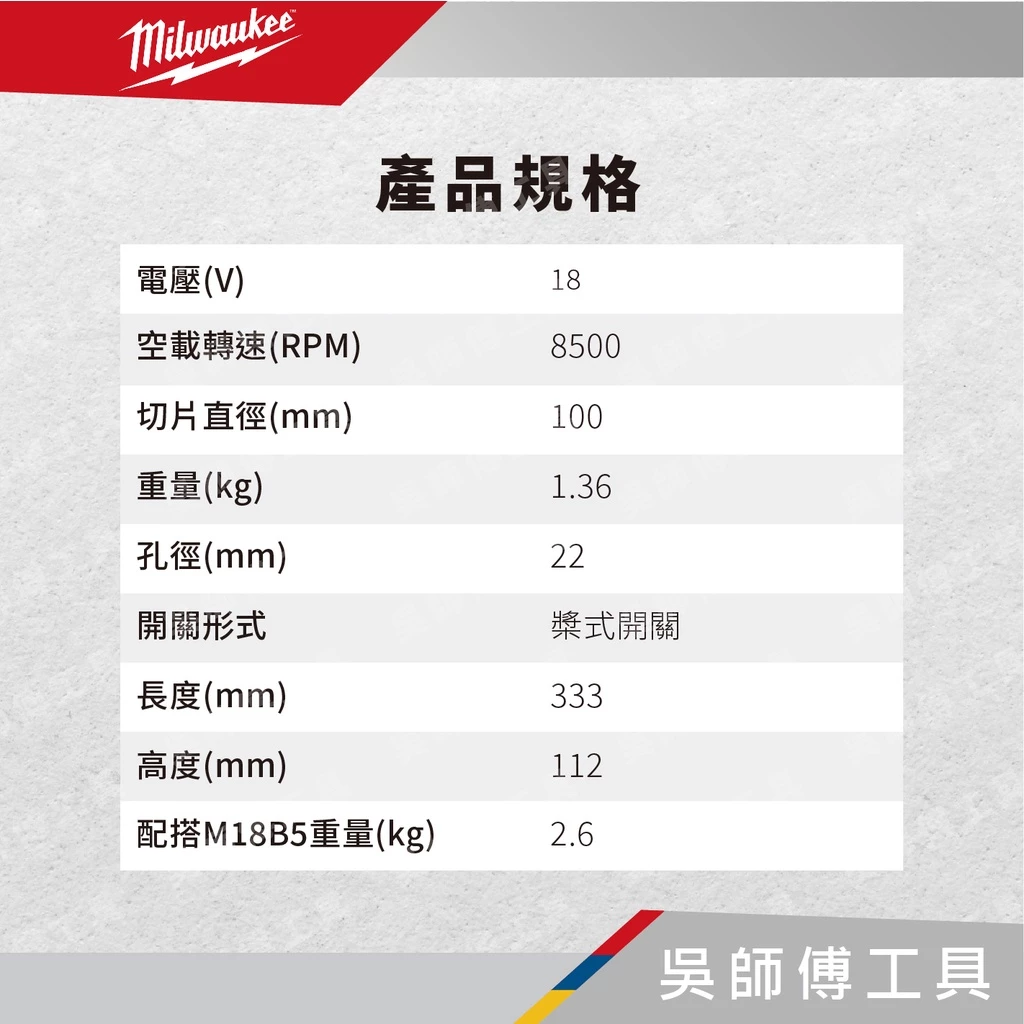美沃奇 Milwaukee M18  FSAGF125XPDB 18V無刷5
