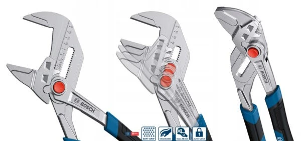 BOSCH 1600A02W3R 衛生設施活動式鉗式扳手250 mm  夾持力48 MM