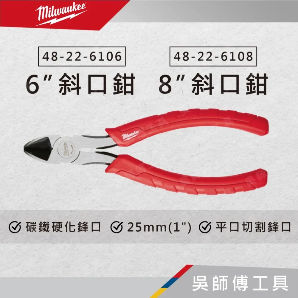 美沃奇 Milwaukee 48-22-6106/48-22-6108 6吋/吋