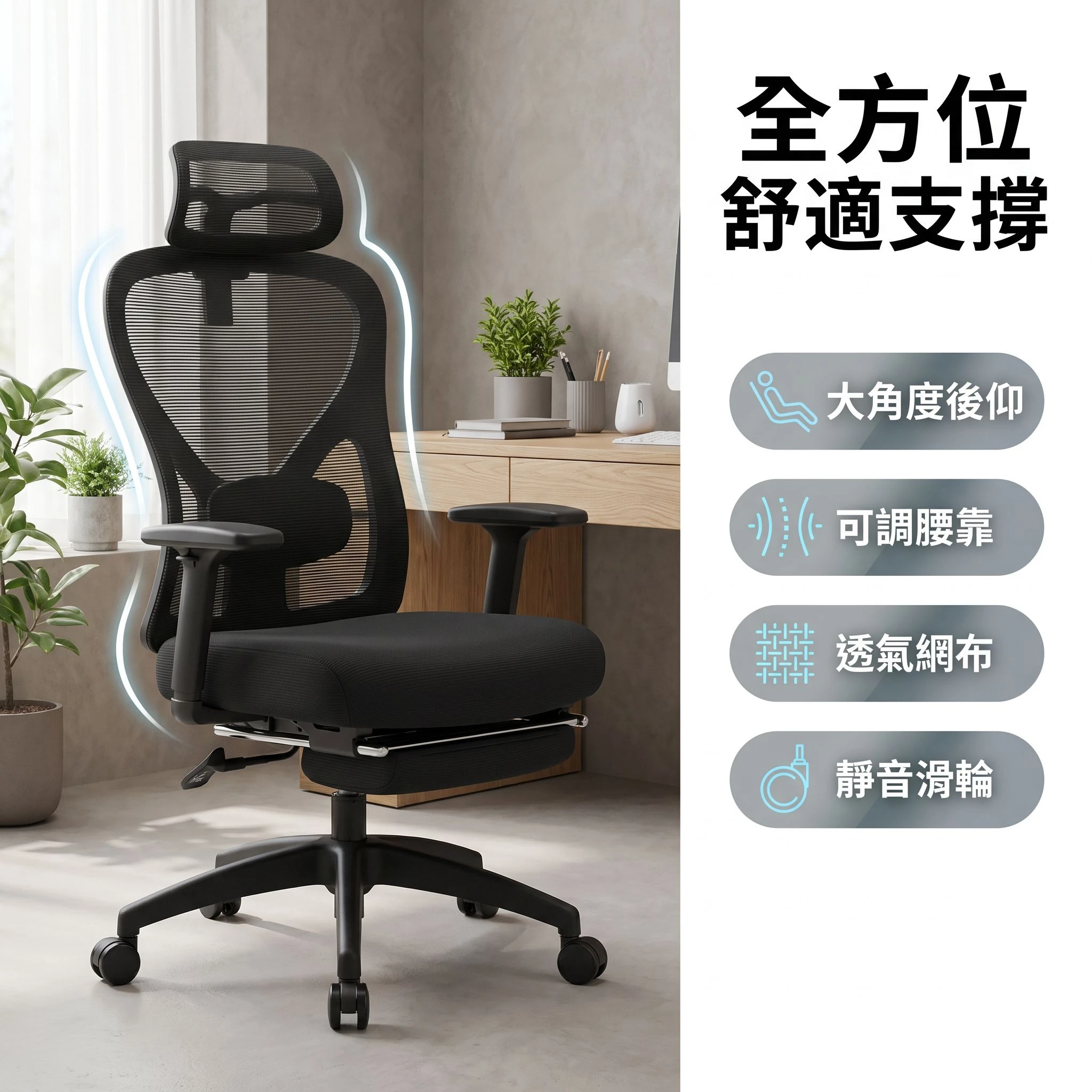 零重力網眼辦公椅