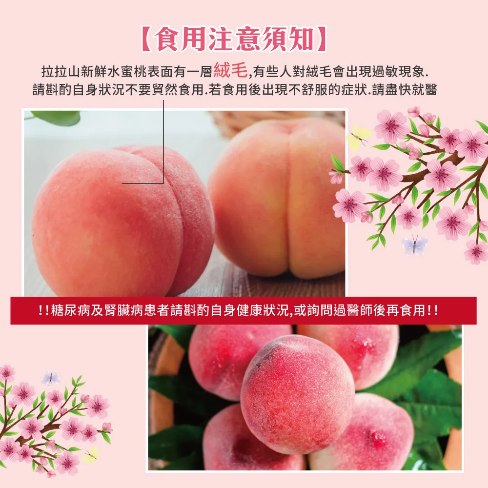 (預購)產地直送拉拉山水蜜桃禮盒 6顆/8顆/10顆/12顆  1盒/2盒/3盒/4盒/8盒  冷藏配送  預購D+7開始陸續出貨  媽媽桃 五月桃 水蜜桃