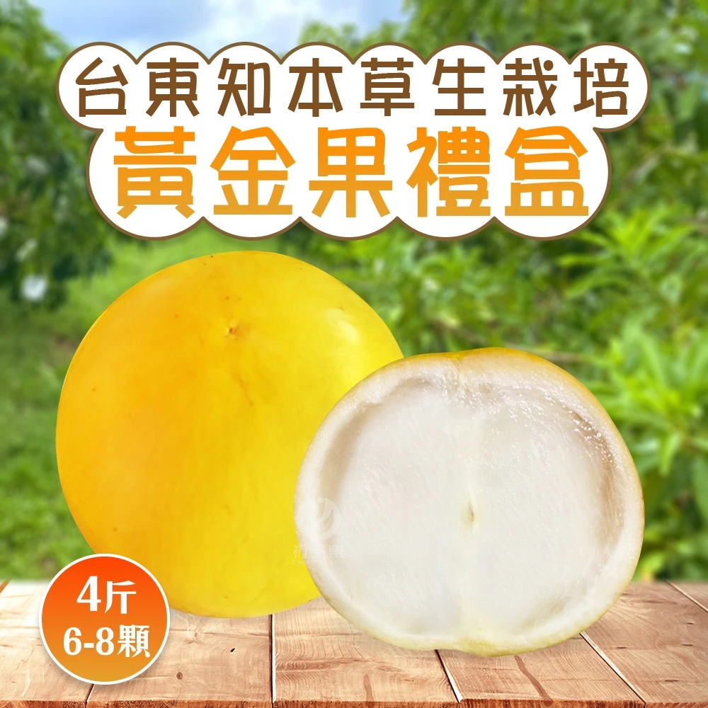 【產季結束 敬請期待】台東知本黃金果禮盒