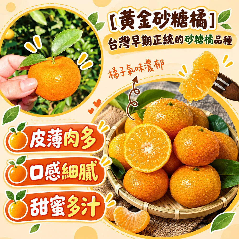 拉拉山砂糖橘禮盒3斤 1盒/2盒/4盒/8盒  預購12/15開始陸續出貨