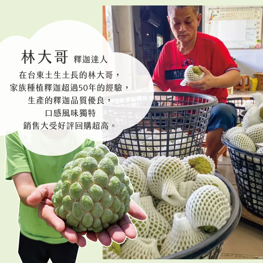 【降價挺一波】台東知本大目釋迦禮盒 下單後D+7工作天出貨