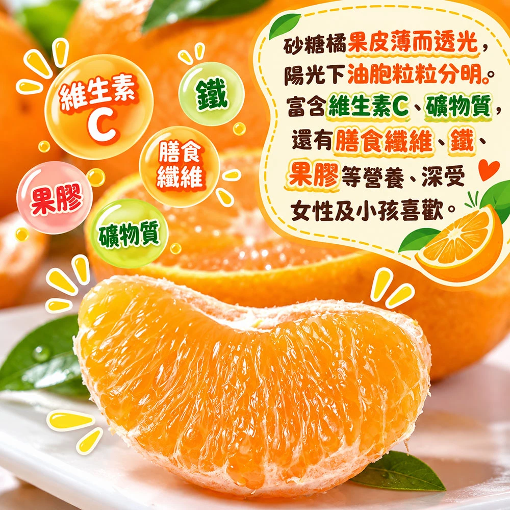 苗栗蕉埔砂糖橘禮盒3斤 1盒/2盒/4盒/8盒  預購12/15開始陸續出貨