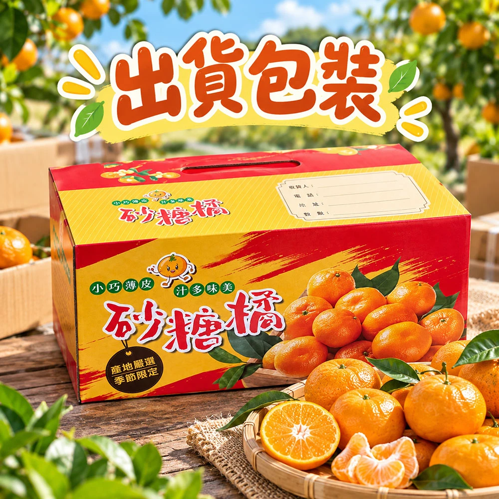 苗栗蕉埔砂糖橘禮盒3斤 1盒/2盒/4盒/8盒  預購12/15開始陸續出貨