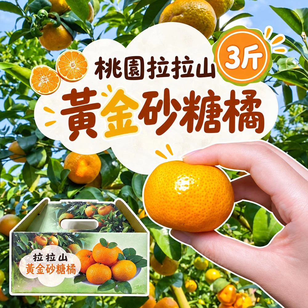 拉拉山砂糖橘禮盒3斤 1盒/2盒/4盒/8盒  預購12/15開始陸續出貨