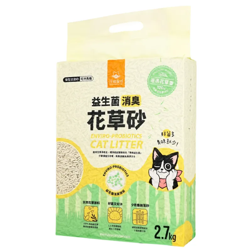 益生菌消臭花草豆腐砂 (條型) 2.7kg