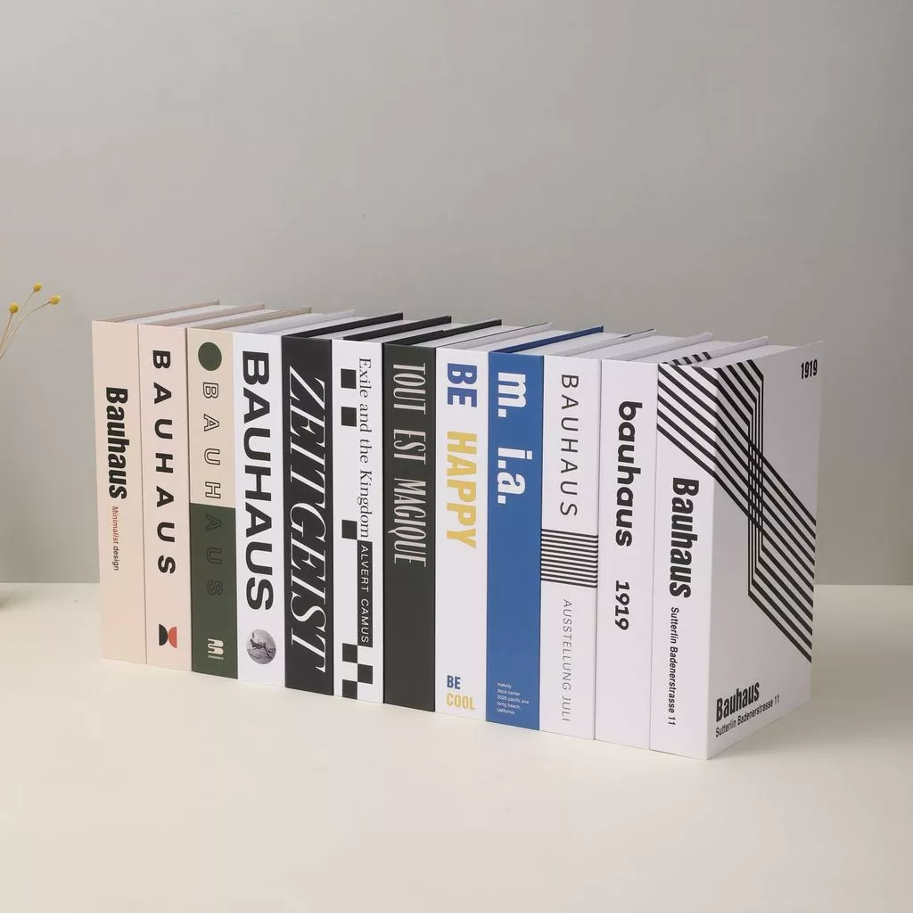 創意圖形裝飾書藝術設計系列假書軟裝飾品拍攝道具擺飾布置 台灣出貨