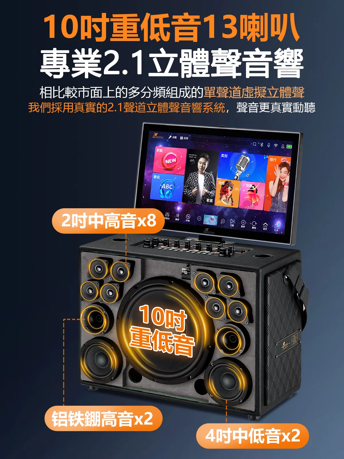 【DANMS丹嘜仕】高階款 K860戶外型點歌機