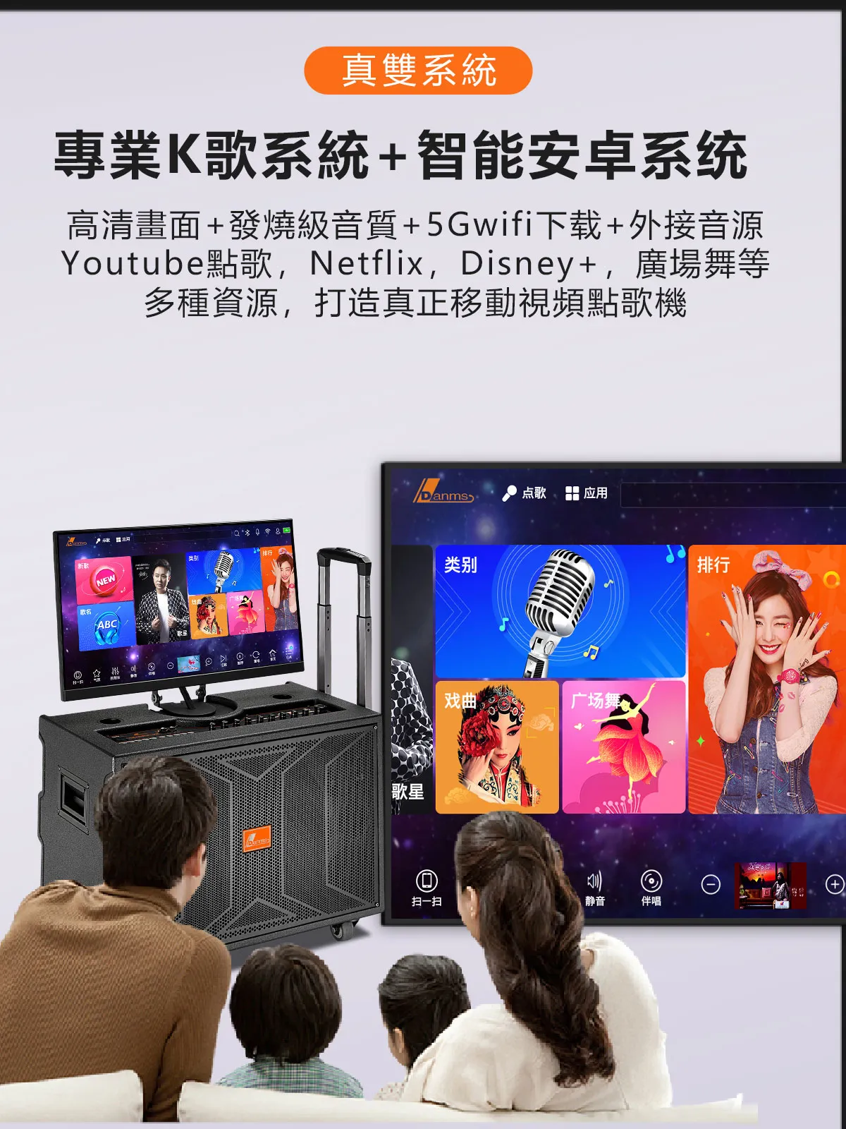 【DANMS丹嘜仕】專業款 K891 移動式點歌機