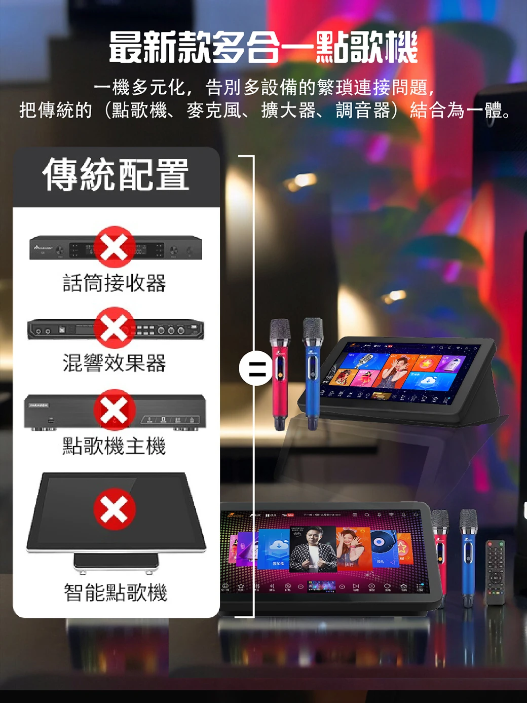 【DANMS丹嘜仕】高階升級YT款 YT999A 智能點歌機 套裝