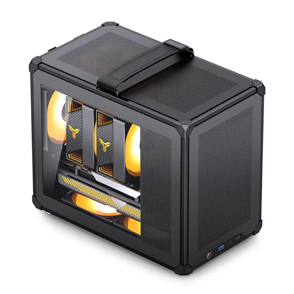 JONSBO 喬思伯【Jonsbo】C6 MAX 提把版 MATX 機殼 黑/白(玻璃側透/長顯卡/可拆提把/模組化/網孔/免工具拆裝)｜電競主機｜
