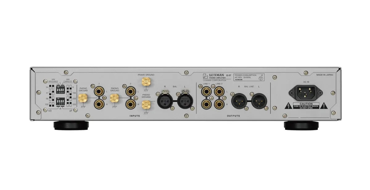 日本 LUXMAN E-07 MM/MC 黑膠唱頭前級放大器 PHONO AMPLIFIERS