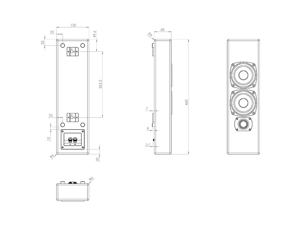 丹麥M&K SOUND M70  薄型壁掛式喇叭 單支(箱) 請來電洽詢