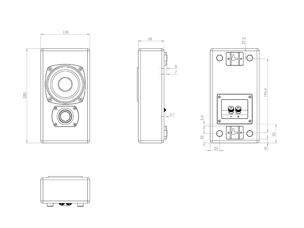 丹麥M&K SOUND M50  薄型壁掛式喇叭 單支(箱) 請來電洽詢