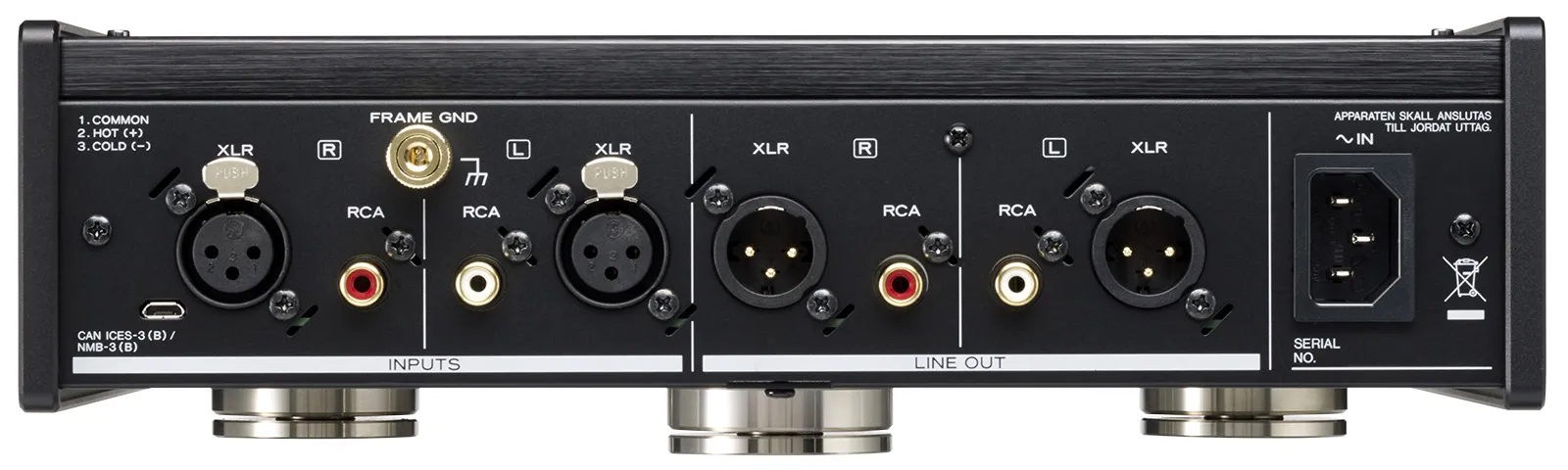 日本TEAC PE-505 雙單聲道、全平衡輸入/輸出電路配置 唱頭放大器
