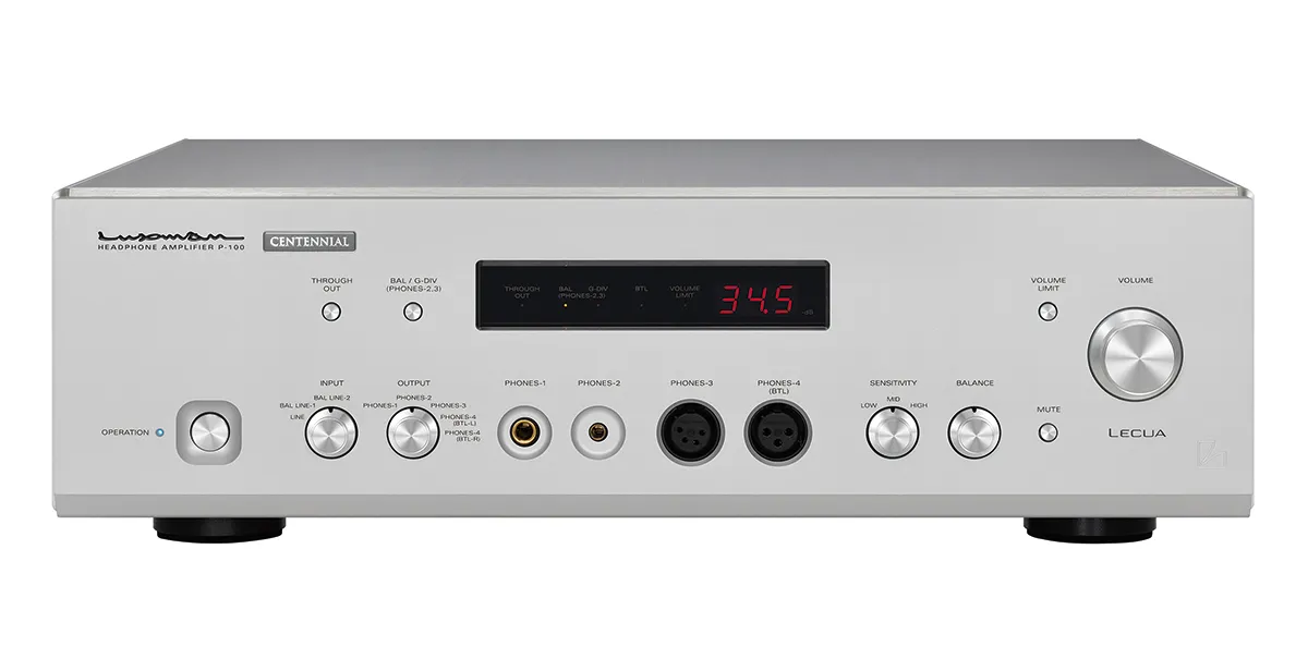 日本 LUXMAN P-100 CENTENNIAL 耳機擴大機 創業100周年の記念旗艦