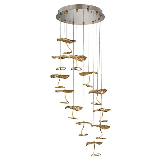 布拉格 銅質吊燈 LED吊燈12燈 大廳 客廳燈 餐廳燈 吧枱燈 11376/H12