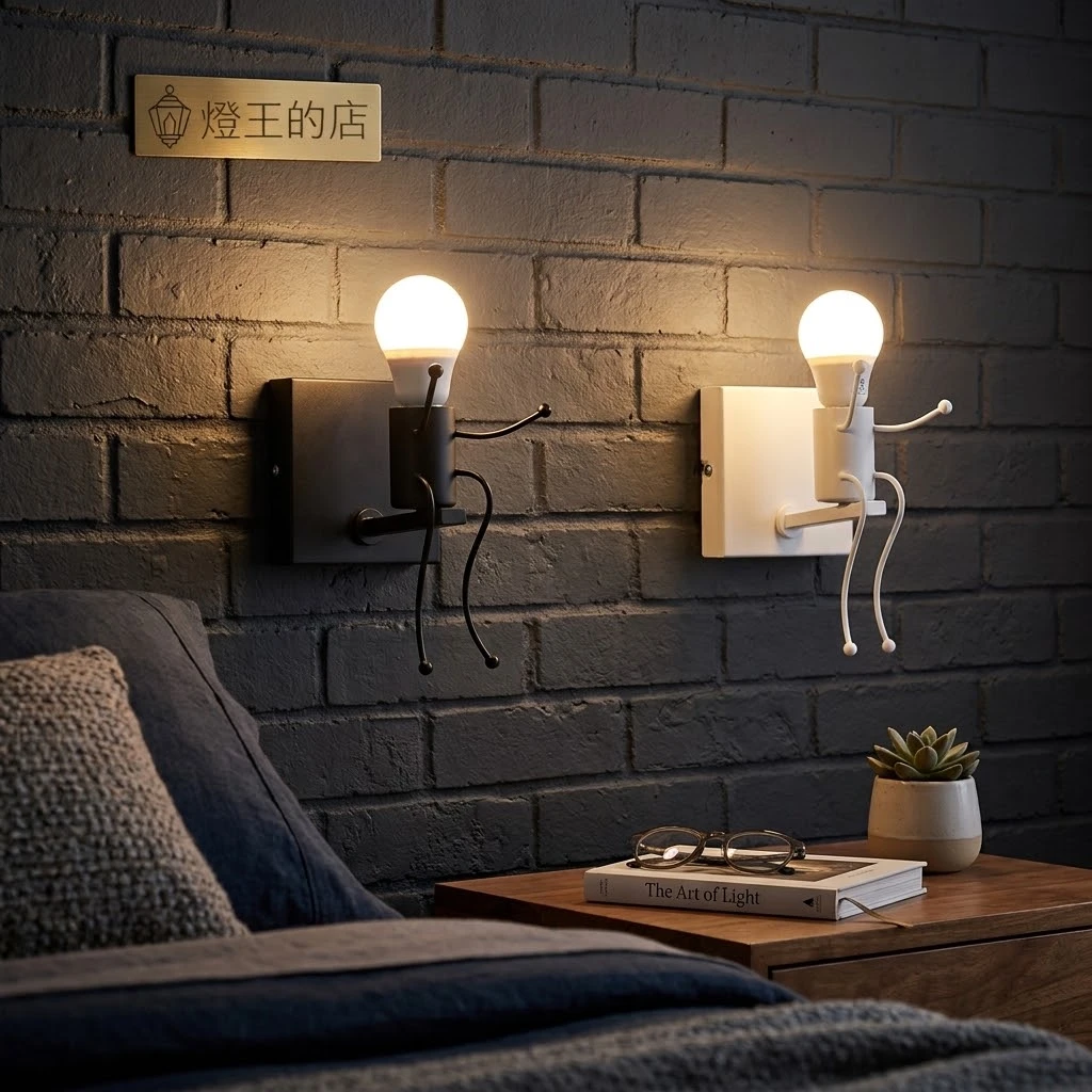 布拉格人型造型壁燈 黑色10442/W1 白色10443/W1 走道燈 玄關燈 床頭燈 