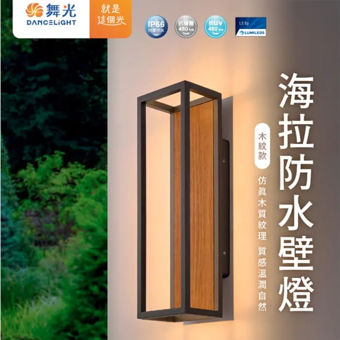 舞光 LED 10W 海拉防水壁燈 走道燈 戶外壁燈 庭園燈 IP66防塵防水 E-2391-DW
