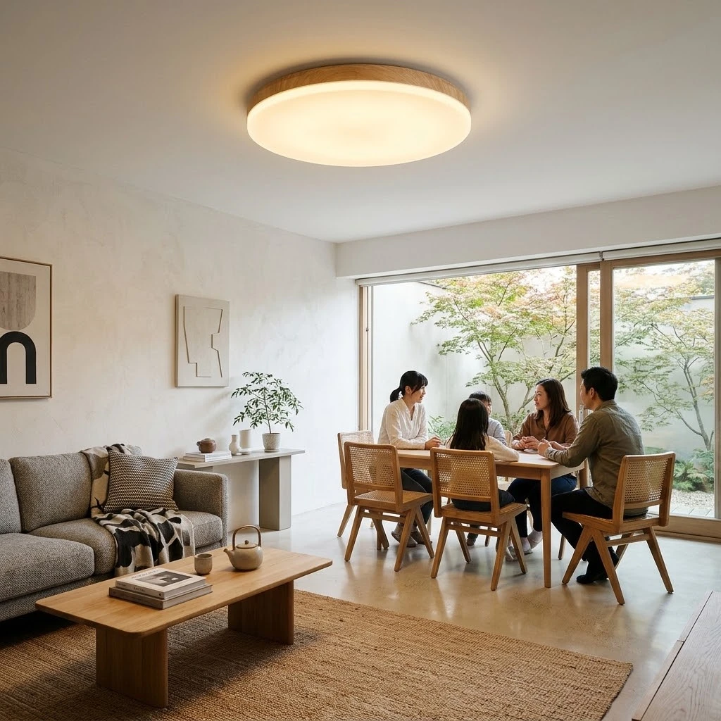 燈時代 北歐風 60W LED吸頂燈 附遙控器 可調光調色 客廳燈 餐廳燈 061-0660