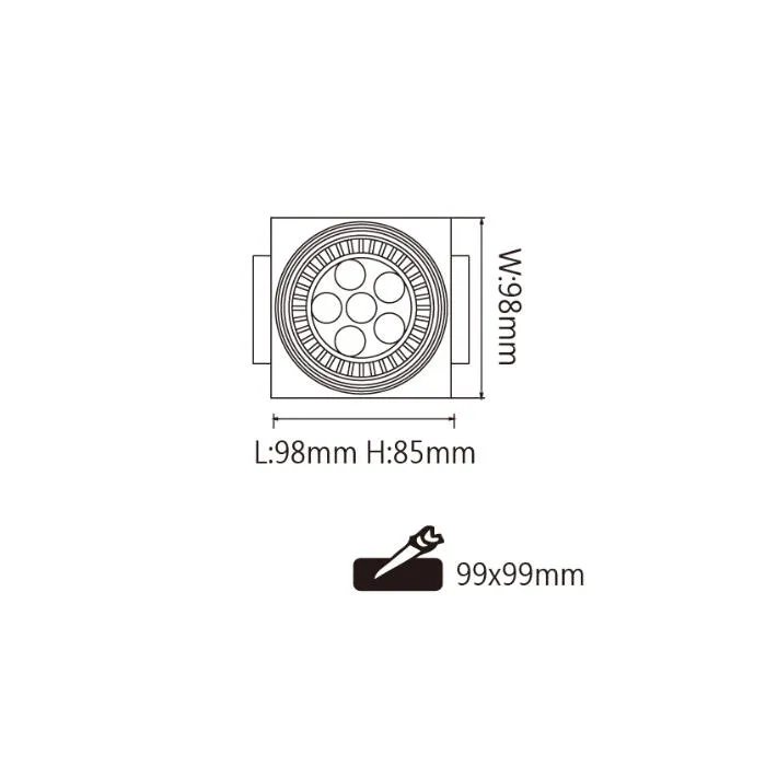舞光 LED MR16 無邊框方型盒燈 單燈/雙燈 LED-25064 / LED-25063 崁燈免驅動