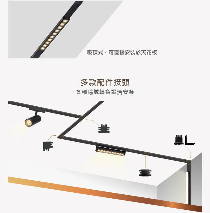 舞光 LED 拉斐爾磁吸系列專用 100W驅動器 超薄磁吸軌道 D-UTMT-100PCD