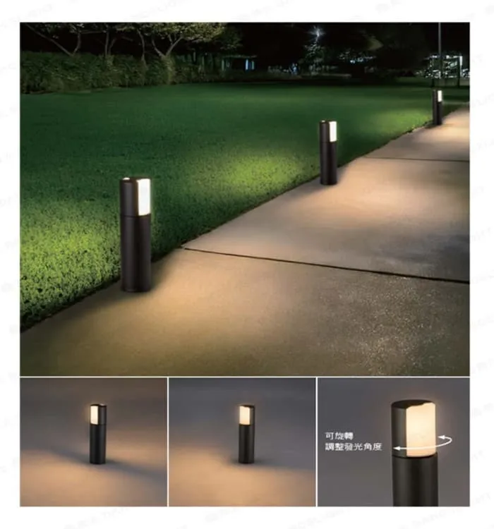 舞光 LED 12W 戶外 費奇草皮燈 IP66防塵防水 可旋轉調整發光角度 E-3212