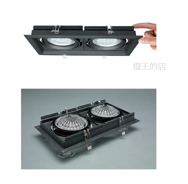 舞光 LED 雙燈/單燈 超薄方型崁燈 LED-25067  LED-25068 白框/黑框可選 燈泡另購