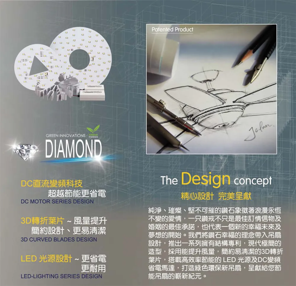 將財 台灣製 38吋/42吋/48吋/52吋 DC吊扇 有燈款 LED 16W 附遙控器 DC26-538 DC26-569 DC26-570  DC26-531 DC26-532