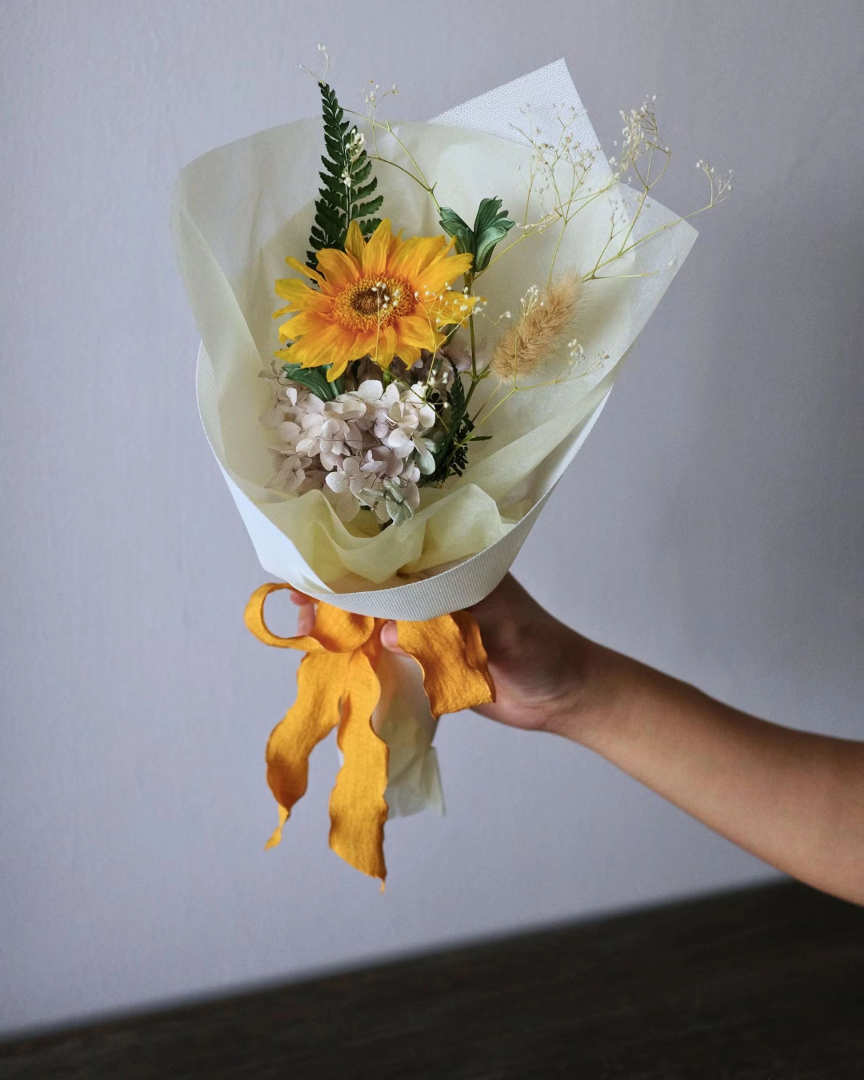 【逐光而行的盛夏】黃金向日葵不凋花束