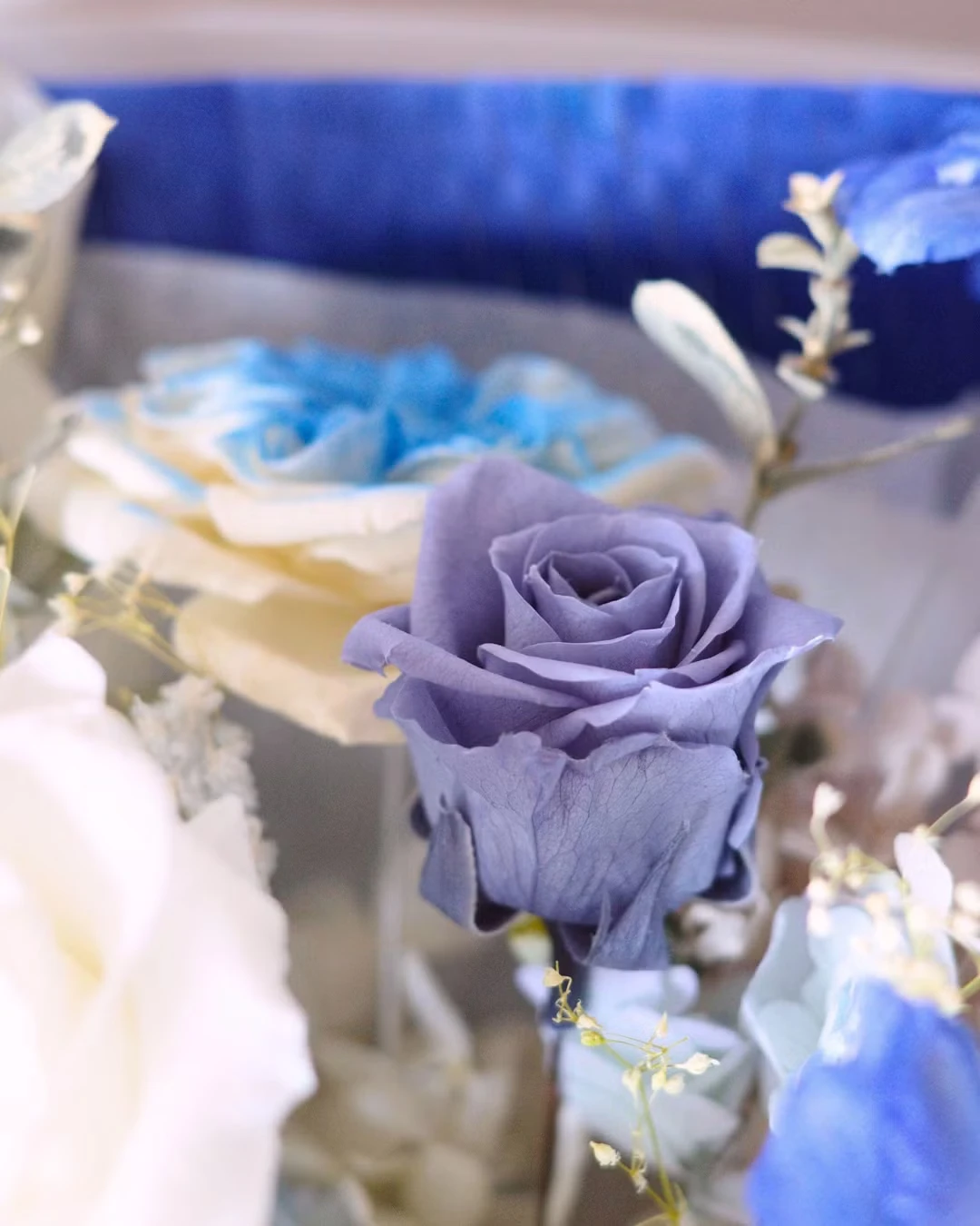 【微光深海】漸層藍系永生乾燥花束