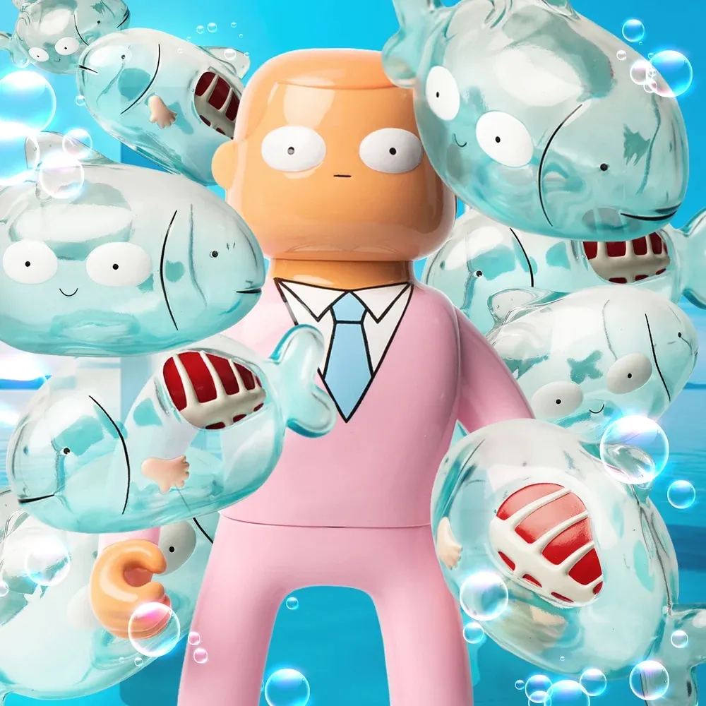 MR NOBODIES  (SALMON PINK SUIT  EDITION)