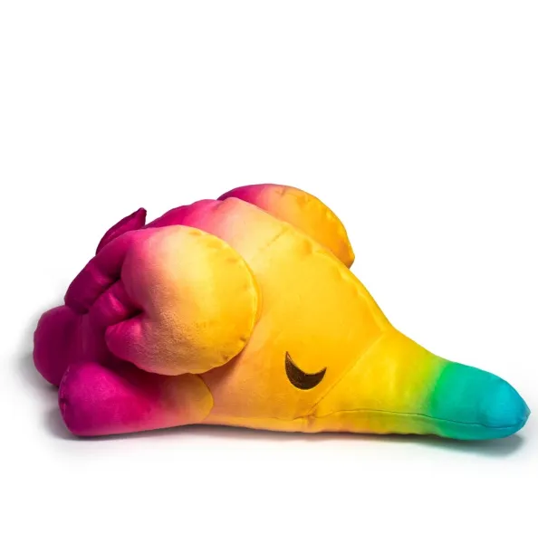 SLEEPING ELFIE  RAINBOW PLUSH  CUSHION