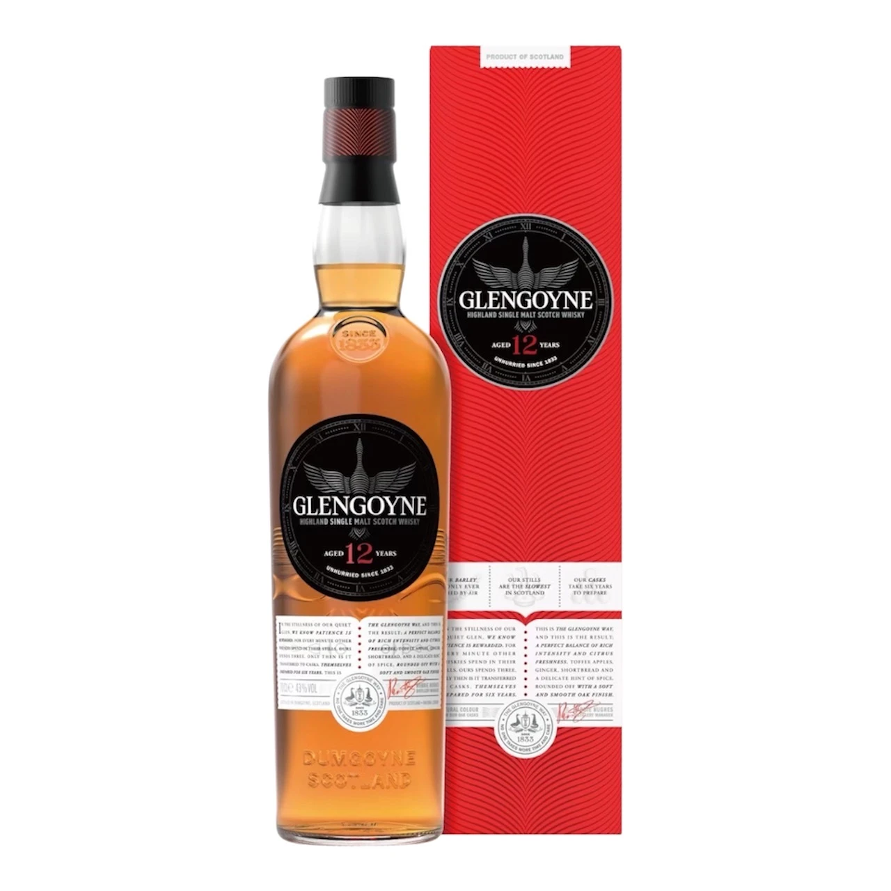 格蘭哥尼 12年 GLENGOYNE 12Y HIGHLAND SINGLE MALT SCOTCH WHISKY