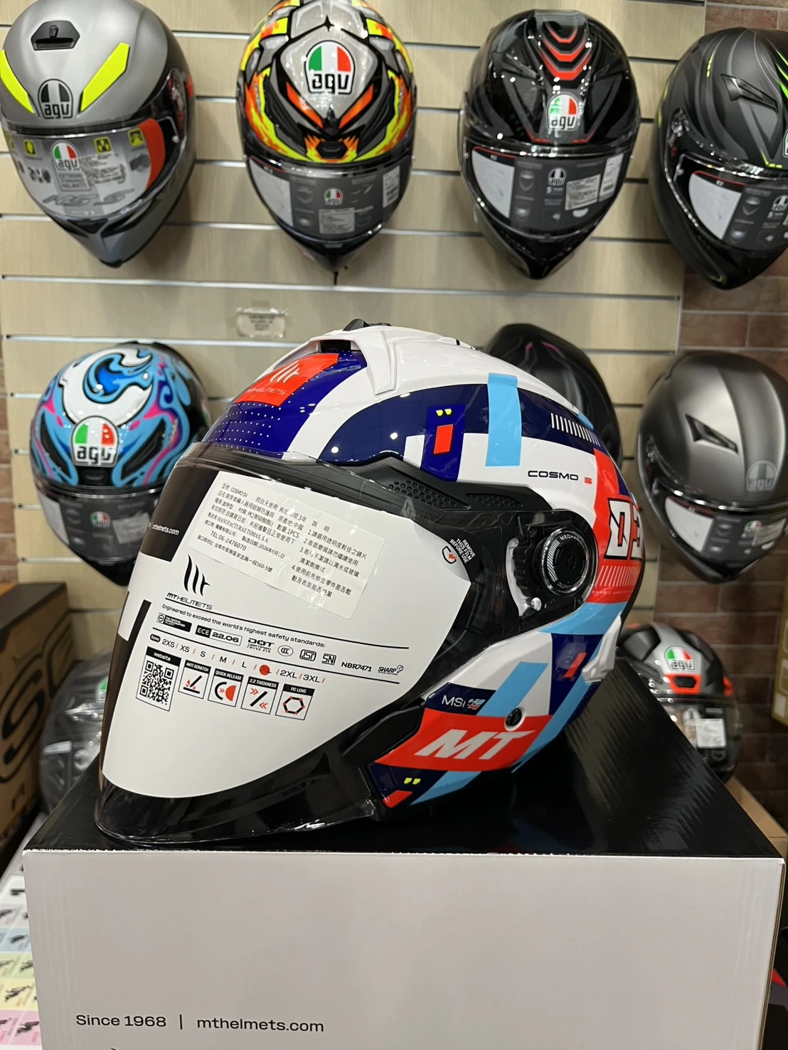 西班牙 MT COSMO SV 星際 Sergio Garcia 03 安全帽 內墨鏡 鴨尾 亞版公司貨