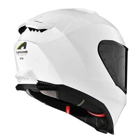 ASTONE GT6 亮白 素色 全罩式安全帽 內墨鏡 眼鏡溝 藍芽耳機孔 金屬排扣