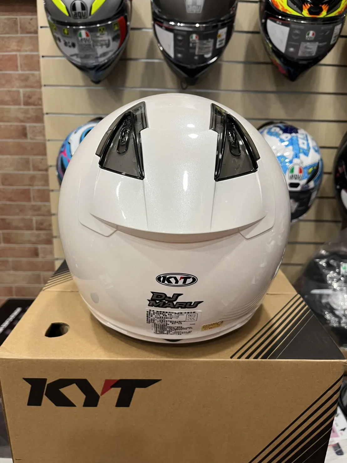 KYT DJ MARU DJM 素色 珍珠白 素白 半罩安全帽 透氣通風 3/4罩 通勤帽 公司貨