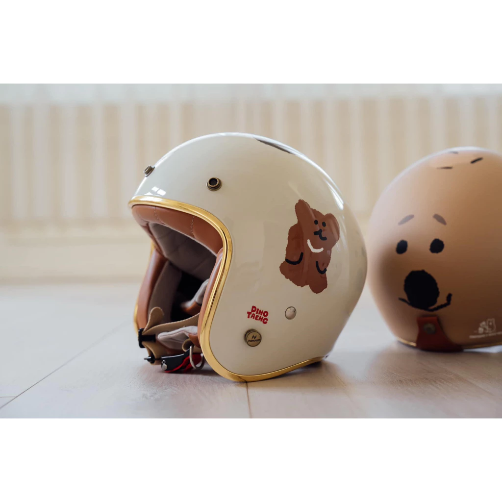   NIKKO X DINOTAENG 聯名 復古安全帽 韓國 矮袋鼠 QUOKKA BOBO N401