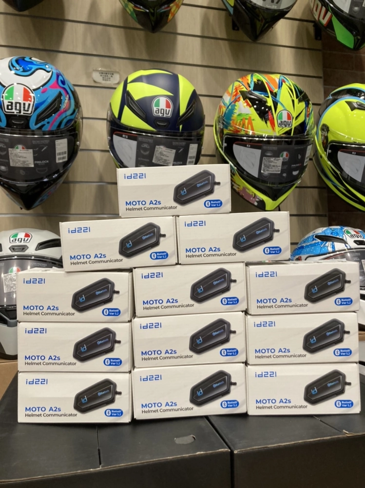id221 MOTO A2S 安全帽藍芽耳機 高音質 高電量 前後對講 中英文提示 藍芽5.2