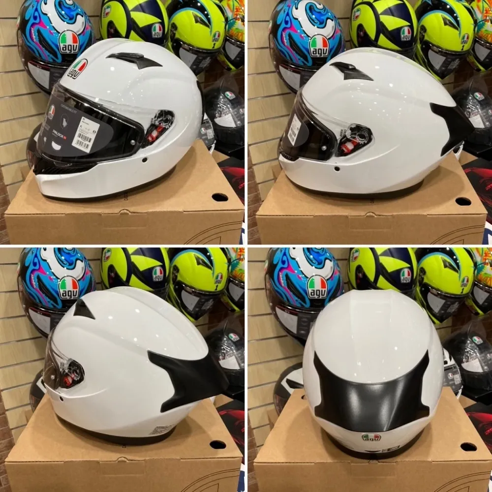AGV K3 MONO SETA WHITE 亮白 素色 內墨片 全罩安全帽 亞洲版 公司貨 附鴨尾