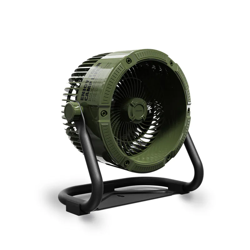 ADAMOUTDOOR｜無線充電式DC強力循環扇 軍綠色