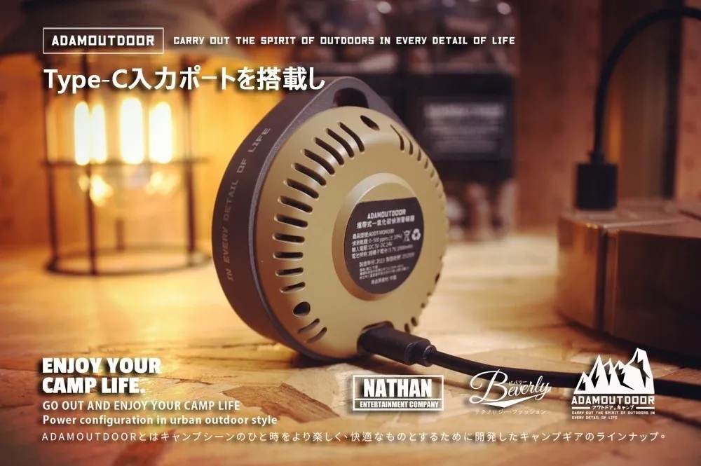ADAMOUTDOOR｜一氧化碳偵測警報器 黑色