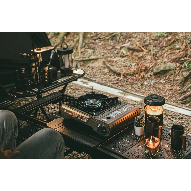 領航家PRO KAMPING TANK高功率瓦斯爐II代-軍綠色X-4000II「EcoCAMP艾科戶外」