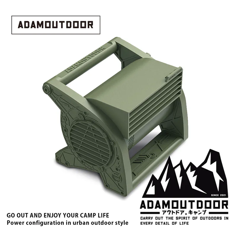 ADAMOUTDOOR｜桌上型迷你渦輪扇 軍用綠